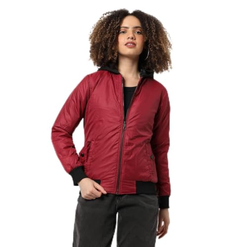 Image of Campus Sutra Women Polyester Standard Length Jacket