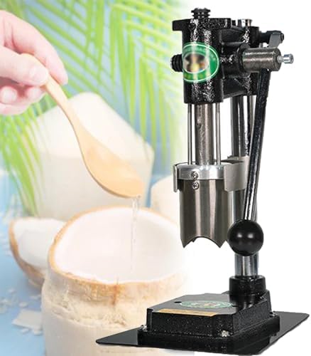 Commercial Coconut Opener Tool Set, Efficient and Safe Coconut Opening Kit for Kitchen Use (Black)