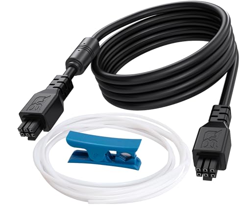 BIQU 6 Pin 1.5M AMS Extension Cable+4M Teflon PTFE Tube, AMS Upgrade Kit for Bambu-Lab AMS/AMS 2 Pro P1S P1P X1C X1E 3D Printers, Male to Male