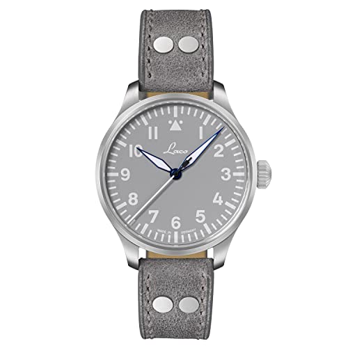 Laco Fliegeruhr, Automatikuhr, Edelstahlgehäuse, Saphirglas, 5 bar, Made in Germany