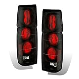 AmeriLite Black Replacement Brake Tail Lights Set For Hardbody D21 - Passenger and Driver Side