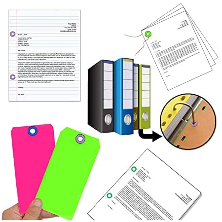 Image of SMARTSON Smart Hole Guard Sticker for Punched Papers Self-Adhesive Paper Label Multi Colors (Colors May Vary)
