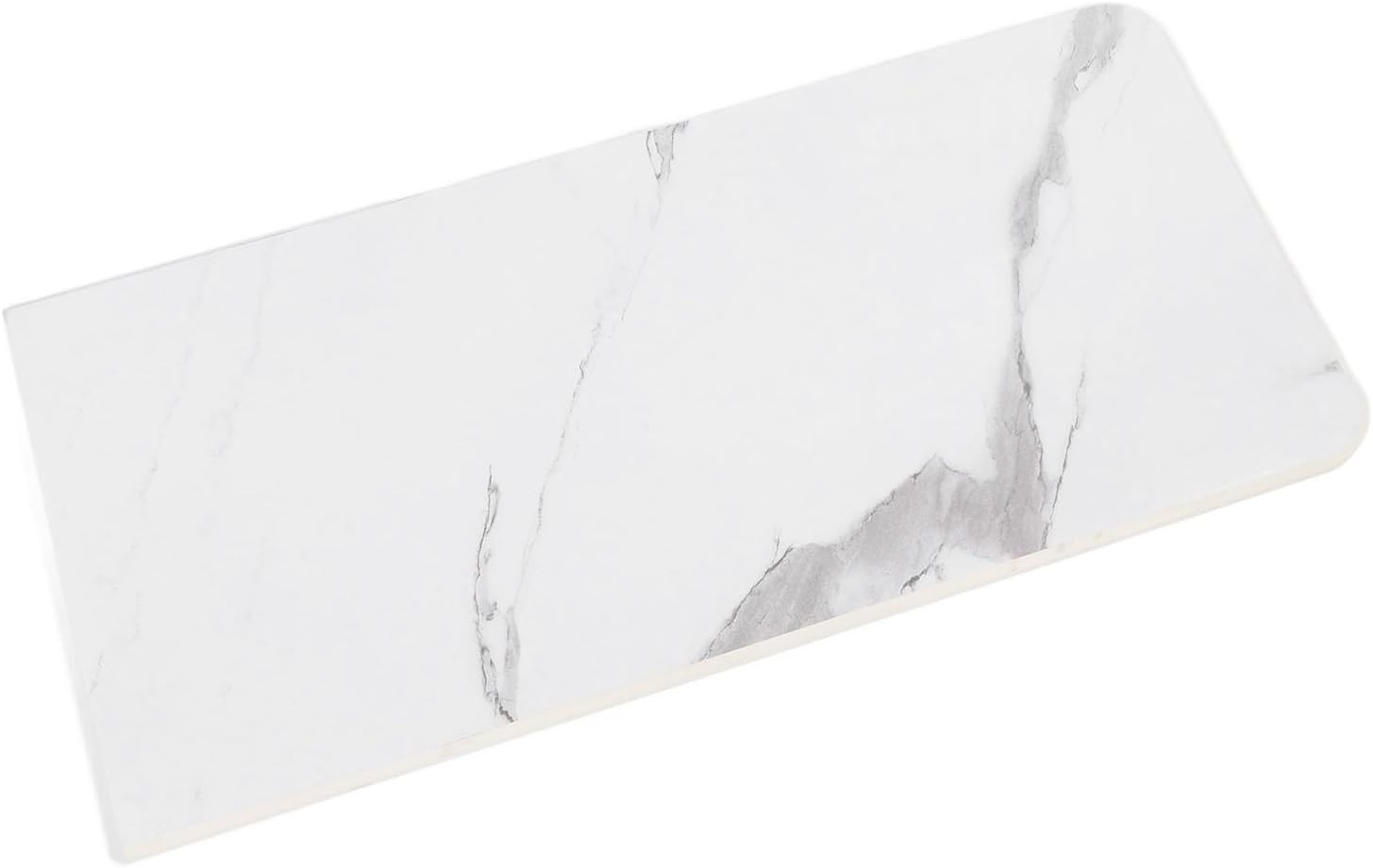 Bnineteenteam 780 x 360mm Resin Polymer RV Rectangular Table Top with Marbled Texture for RV, Yacht, Motorhome, Pool, Patio, Deck