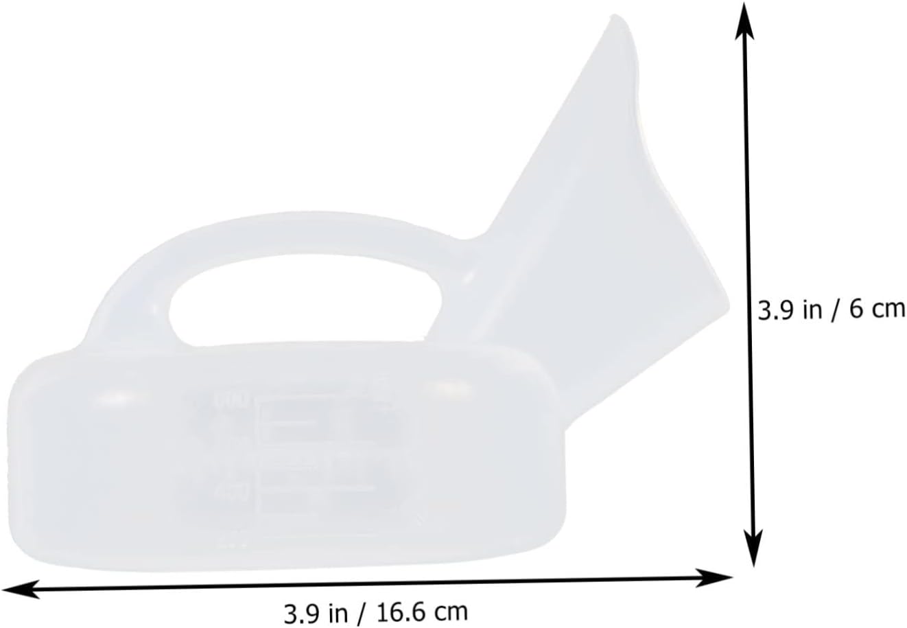 COLLBATH 2pcs Urinal for Elder Portable Urine Bottle Thick Easy to Carry for Home Hospital Travel