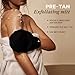 Self Tanning Mitt Applicator Set - 3 in 1 Ultra Soft Mitts, Exfoliating Glove, Face & Body Tanner Glove w/Thumb, for the Perfect Streak-Free Fake Tan, Velvety Soft Tanning Lotion Applicator, Reusable