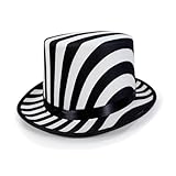 Eleganter Unisex-Schachbrett-Druck, Theater-Accessoire, Vintage-Ofenrohr, modisch, weicher Stoff, Zauberer