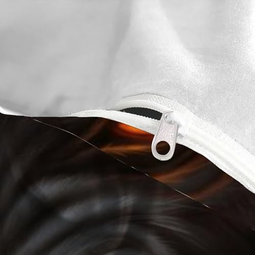 Housse de couette loup microfibre pour lit double facile à laver