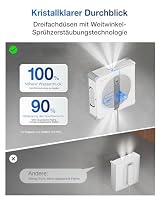 ECOVACS WINBOT W2S Omni Fensterputzroboter mit Multifunktionsstation, intelligenter Bis-an-den-Rand-Reinigung mit TruEdge™, Aufladen während des Betriebs, DREI Wasserdüsen, 12-stufigem Schutz – Ansicht 4