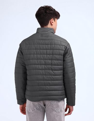 Image of Flying Machine Regular Fit Solid Padded Jacket