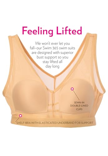 Swim 365 Women's Plus Size Side-Slit Swim Dress4