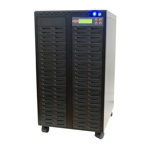 Systor 1:95 Compact Flash CF Card Duplicator - 2GB/Min - Standalone Copier & Eraser/Sanitizer, Multiple Memory Slots, Speeds Up to 33MB/Sec (SYS-CFD-95)