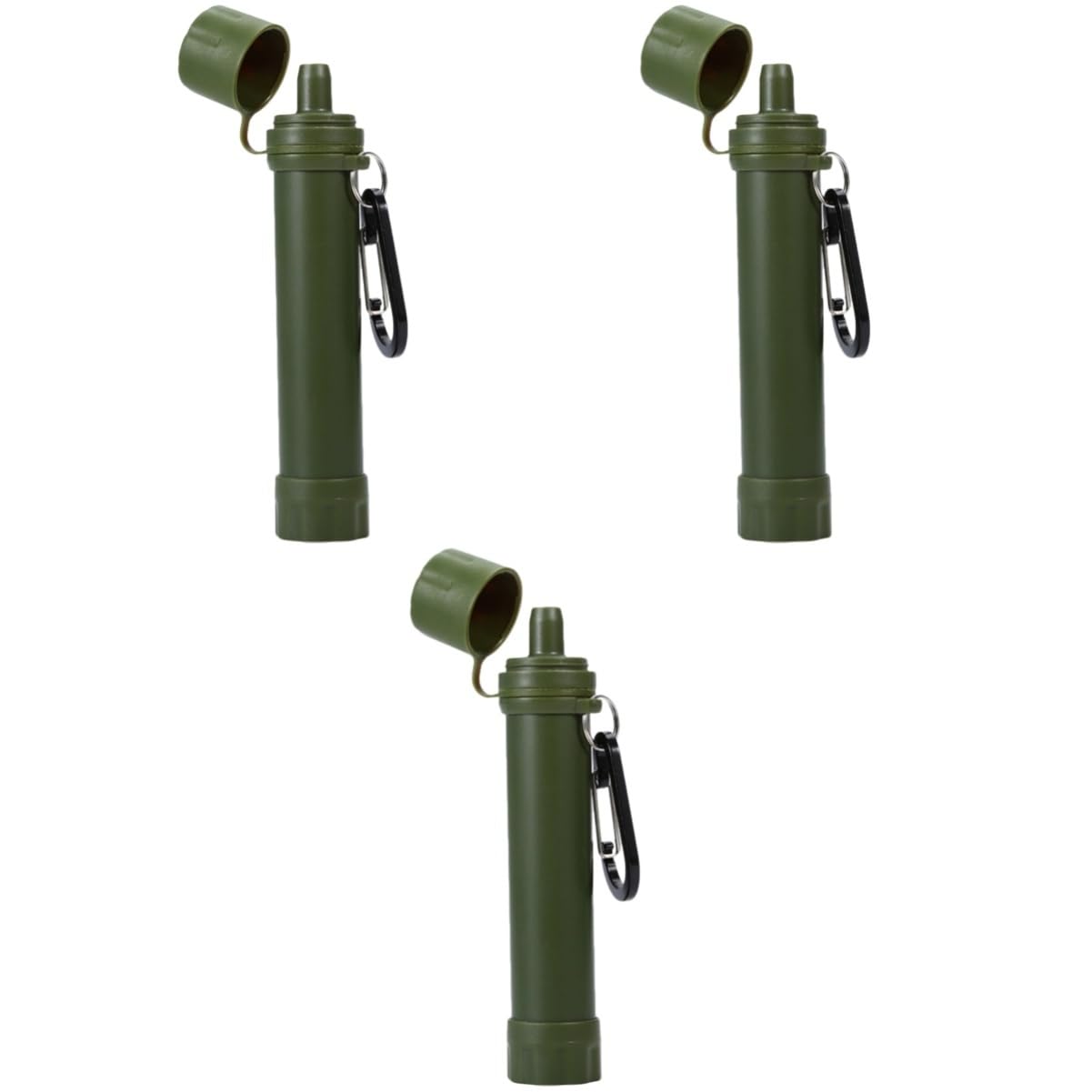 LIOOBO 3stücke Tragbarer Wasserfilter Für Outdoor-aktivitäten Kompakter Wasserreiniger Für Camping Wandern Und Survival Lebensmittelechte Materialien Leicht Und Langlebig