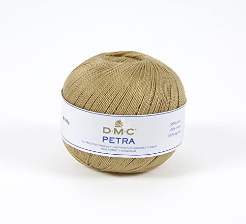 DMC Petra Yarn, 100% Cotton, Gold (53045), Size 5