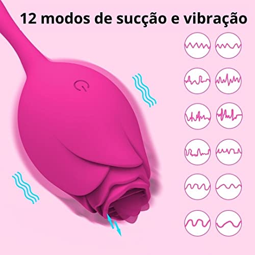 Vibradores Sem Fio Brinquedo Feminino Com Língua Estimulador Clitóris e Ponto G 12 Frequências Zatla