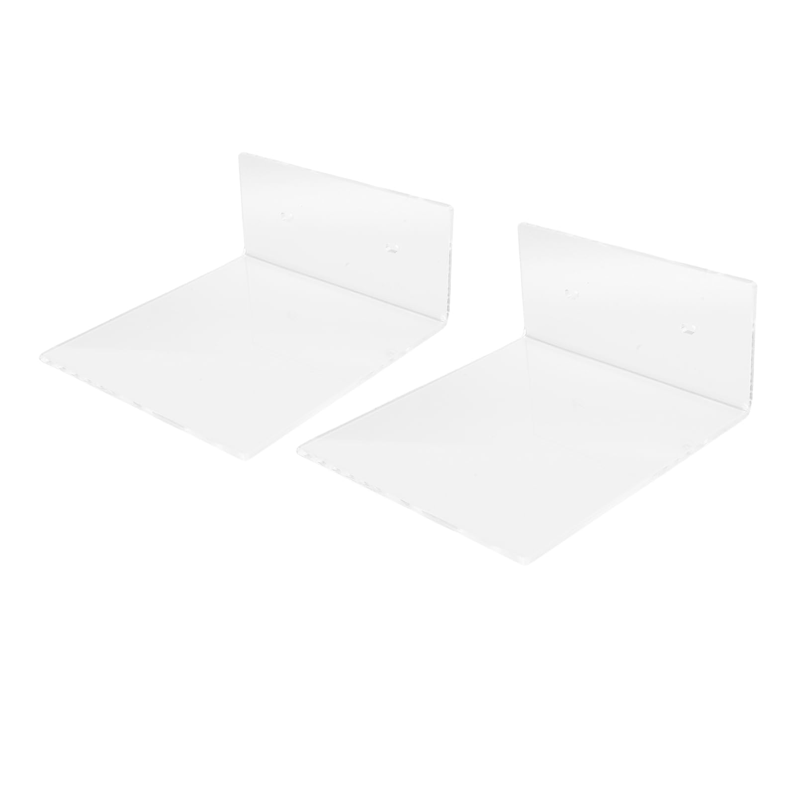 Étagère murale acrylique lot de 2 petite étagère flottante 15 cm transparente