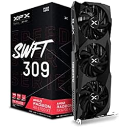 XFX Speedster SWFT309 AMD Radeon RX 6700 XT Core Tarjeta gráfica para Juegos con 12 GB GDDR6 HDMI 3xDP, AMD RDNA 2 RX-67XTYJFDV