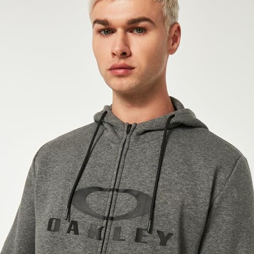 Oakley Mens Bark Fullzip Hoodie 2.0, New Athletic Grey, Large - image 3