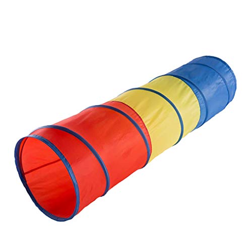 Yxian Bunte Kinder kriechen Tunnel,Outdoor Kinderzelt Faltbares leichtes Zelt stimuliert Kreativität und Fantasie Sehr gut geeignet für Familien, Höfe, Parks, Partys usw Cover