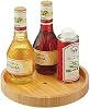 mDesign Bandeja giratoria de bambú Lazy Susan para almacenar alimentos en gabinetes, despensa, refrigerador, encimeras, organizador giratorio para frascos de especias, condimentos, repostería, 9" redondo, Colección Echo, natural 2