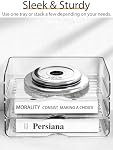 4-Tier Acrylic Paper Tray Organizer, Clear Stackable Desk Organizers for Documents, Letters, A4 Papers, Office Storage Organizers