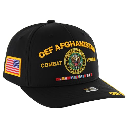 Image of Operation Enduring Freedom OEF Afghanistan Veteran Hat for Men Official Licensed US Army Combat Veterans Cap