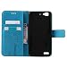 HUANGTAOLI Protección de Piel Cuero Funda para Huawei P8 Lite Smart