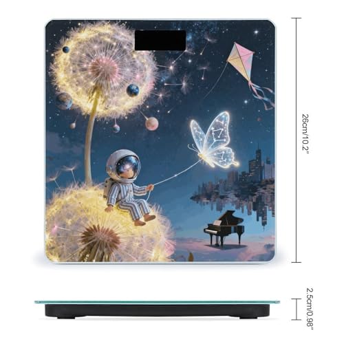 Báscula digital para baño con pantalla LCD y base antideslizante miniatura 2