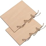 VILLFUL 2 Stück Hochzeit Ehegelübdebücher für Braut und Bräutigam Leere Gelübdebücher für Eheversprechen Rustikale Hochzeitsdekoration und Erinnerung