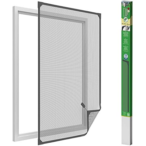 Easy Life Mosquitera para Ventanas Magnética Antracita 100x120 cm Cover