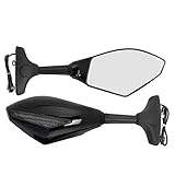 New 2X Front&Black Intergrated Amber LED Turn Signal Blinker Rearview Side Mirror For SUZUKI GSXR 600/750 2001~2005