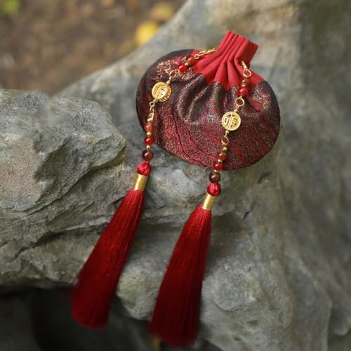 Bolsa Colgante China para Mujeres Estilo Brocado miniatura 6