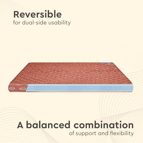 Image of Interio by Godrej Vurv Double Bed Foam Mattress (72 x 48 x 5 Inches), 1-Year Warranty, PU Foam