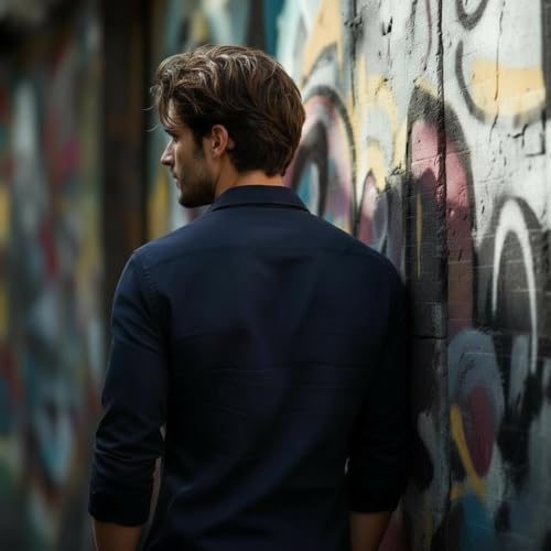 Image of Glowic Men's Plain Casual Shirt | Cotton Soft & Breathable Fabric | Full Sleeve Comfort Fit Stylish Solid Shirts for Office