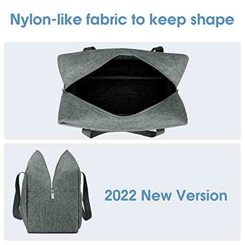 Narwey 20L Ryanair Handgepäck 40x30x20, Klein Sporttasche Faltbare Reisetasche Handgepäck Tasche Flugzeug für Damen, Travel Bag Weekender Herren (Grau)