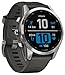 Garmin - fenix 7S - Montres GPS multisports connectée haute performance - Silver avec bracelet gris - Boitier 42 mm