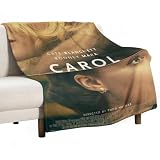 Carol Poster - Manta de franela para sofá, manta de forro polar de 300 g/m², decoración de habitación para todas las estaciones, 40 x 50 pulgadas