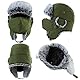 TOPEX XL/XXL Wasserdicht Fliegermütze Herren Wintermütze Warme Trappermütze mit Ohrenklappen Fellmütze Russenmütze TE69265_Army Grün XL/XXL