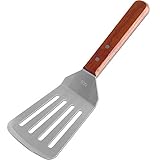 Stainless Steel Metal Griddle Spatula，Stainless Steel Spatula with Strong Wooden Handle，Heavy...