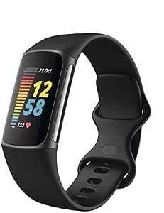 Fitbit Charge 5 Advanced Fitness Tracker with GPS, Heart Rate, Sleep & Health Tracker - Power Bundle with Adapter (Graphite Stainless Steel) — photo 4 of 6
