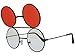 G&G Round Flip Up Sunglasses Black
