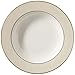 Lorren Home Trends La Luna Bone China 57-Piece Beige Border with 24K Gold Trim Dinnerware Set, Service for 8