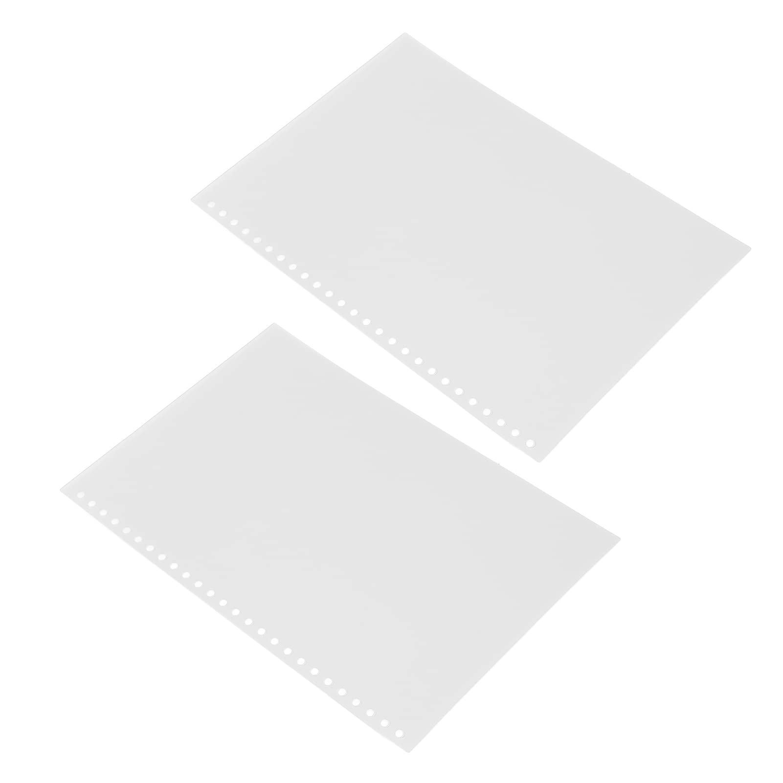 50er-Pack B5-Berichtshüllen mit 26 Löchern, Transparent, Mattiert, PP-Kunststoff-Binderhüllen, Bunte Buchumschläge – Langlebige und Stilvolle Präsentationslösung für Büro und