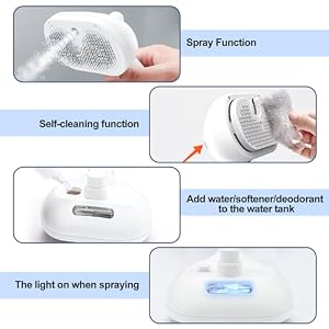 Texsens Cat Steam Brush - Steamy Cat Brush for Shedding, Misting Cat Brush for Long & Short Haired Cats & Dogs, Removing Tangled & Loose Hair - Self Cleaning Pet Hair Removal Grooming Tool Texsens Cat Steam Brush – Steamy Cat Brush for Shedding, Misting Cat Brush for Long & Short Haired Cats & Dogs, Removing Tangled & Loose Hair – Self Cleaning Pet Hair Removal Grooming Tool