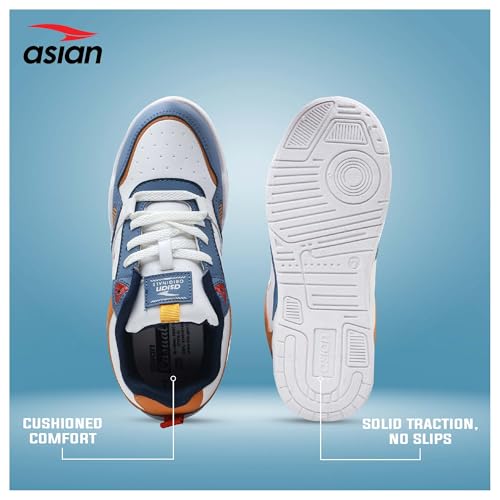 Image of ASIAN Tango-01 Men's Sneakers | Stylish Synthetic Upper, Air-Cooled Cushion Comfort, Durable PVC Sole | Daily Use Shoes for Office & Travel
