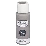 Color: gris claro. (Light Grey, 3.4 x 3.4 x 10 cm) - RAYHER Chalky Finish Paint Bottle for Glass, Light Grey, 59 ml
