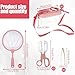 3 Sets Bug Catcher Kit for Kids Outdoor Exploration Kit Kid Summer Toys Nature Explorer Kit Bug Collection Kit with Insect Catcher Box, Butterfly Nets, Tweezers for Kids 3 4 5 6 7 8+ Years Old (Pink)