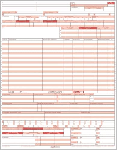 Hospital Insurance Claim Form, 8 1/2 x 11 inches, 500 Forms