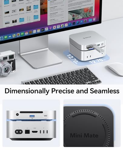 Image of ORICO MiniMate External SSD Compatibility with Mac mini M4, 40Gbps(3200MB /s) Data Processing, 1000MB /s Backup Storage, USB 3.0(10Gbps) * 3, TF & SD 4.0, Power Switch, M4Ultra (2, TB)