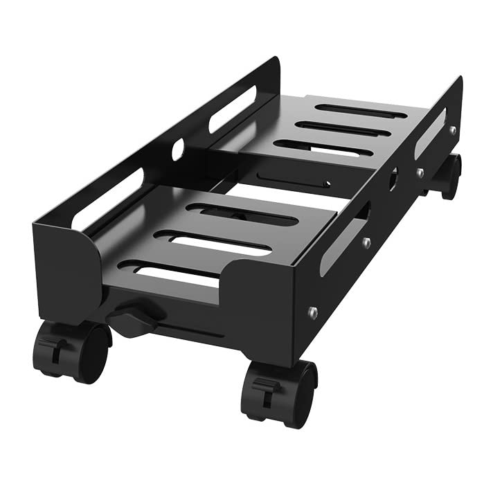 Support de processeur de bureau en acier résistant avec roulettes pour ordinateur et tour PC