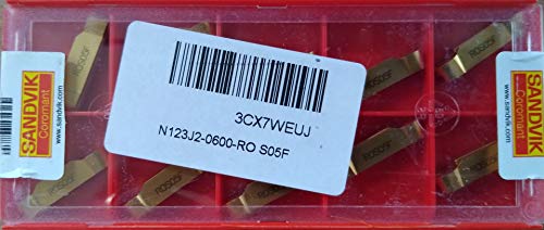 Insert Sandvik Coromant N123j2-0600-ro S05F pour profilage de précision